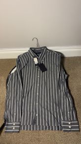 Tommy Hilfiger Flex Long Sleeve Shirt Large Striped Design