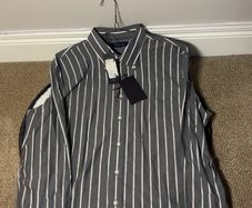 Tommy Hilfiger Flex Long Sleeve Shirt Large Striped Design