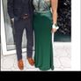 Open Back Green with Diamond with zip up the back Ball Gown/ Debs/ Prom Dress size UK 10 Image 2
