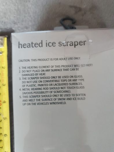 Heated Window Scraper Price Drop. Big Clearout, Make An Offer