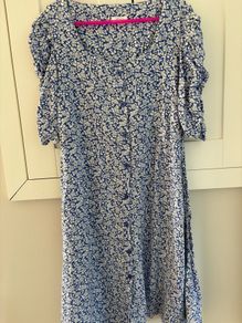 Next blue pattern dress