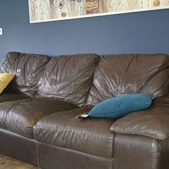 3 Seater Leather Sofa FREE for collection