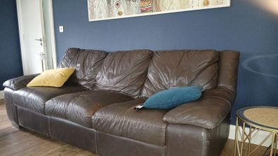 3 Seater Leather Sofa FREE for collection