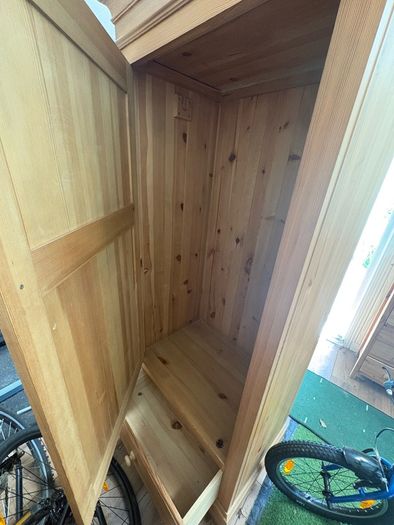 Solid wood wardrobe