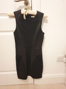 Silence + Noise Black Mini Dress (S)