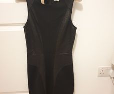 Silence + Noise Black Mini Dress (S)