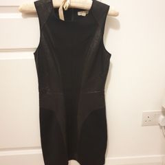 Silence + Noise Black Mini Dress (S)