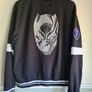 mens Primark MARVEL Black Panther Varsity jacket coat black Size XL Image 8
