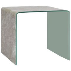 Coffee Table Brown Marble 50x50x45 cm Tempered Glass