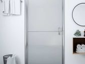 Shower Door Frost Tempered Glass 81x195 cm