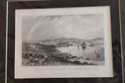 City of Waterford From The Dunmore Road Old Engraving