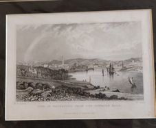 City of Waterford From The Dunmore Road Old Engraving
