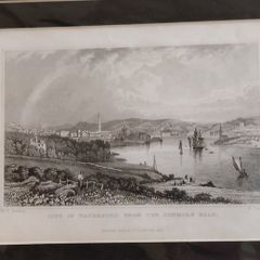 City of Waterford From The Dunmore Road Old Engraving
