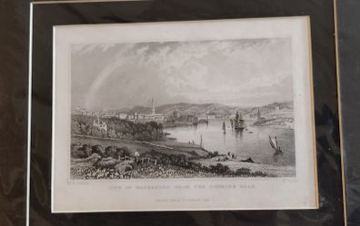 City of Waterford From The Dunmore Road Old Engraving