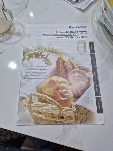 Panasonic sd 2500 automatic breadmaker