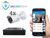 CCTV Surveillance Set: 4 x 2MP Dahua cameras, DVR & Phone App