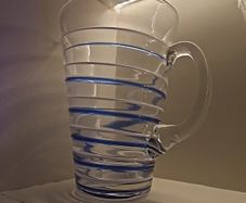 blue stripe water jug