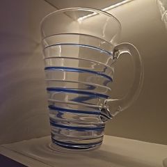 blue stripe water jug