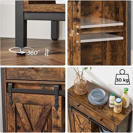 New Vintage Kitchen Living Room Cabinet - FREE P&P