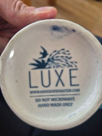 House of Disaster Luxe Peacock Teacup In Box (Like New)