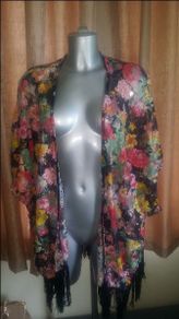 Anonymous floral top beachwear size UK20 EU48 Postage included