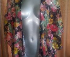 Anonymous floral top beachwear size UK20 EU48 Postage included