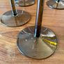 Set of Vintage Smokey Long Stem Glass Wine Glasses 23 cm Tall Image 5