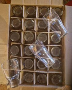 Box, 24 Guinness 0.0 offical branded pint glasses