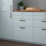 IKEA KALLARP high-gloss light grey-blue / grey-turquoise METOD kitchen doors and drawer fronts discontinued/new stock Image 4