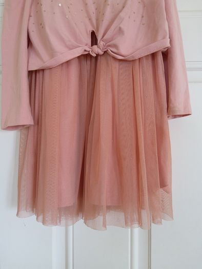 Girl's Next 2 Piece Peach Party Dress Age 6 Years
