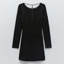 Zara Knit Dress With Chain Detail Image 4