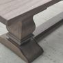 200cm Vintage Ash Dining Bench Rustic Image 2