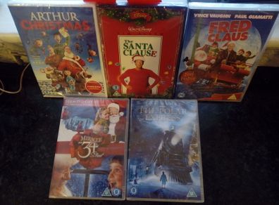 Christmas Dvd Bundle All Like New Santa Clause Arthur Christmas Polar Express