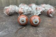 swirled ceramic knobs x10