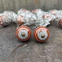 swirled ceramic knobs x10