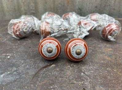 swirled ceramic knobs x10