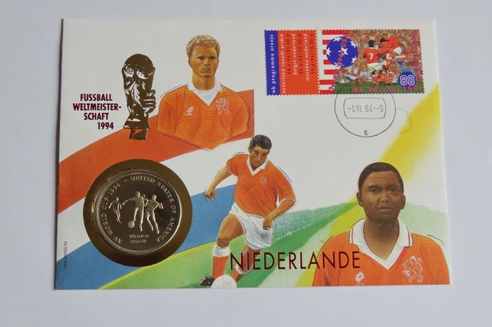 USA WORLD CUP 1994 Netherlands Coin Cover  Vintage