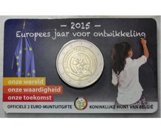 Belgium 2 Euro Base Metals Brilliant Uncirculated Commemorative Coin 2015 - The European Year for Development