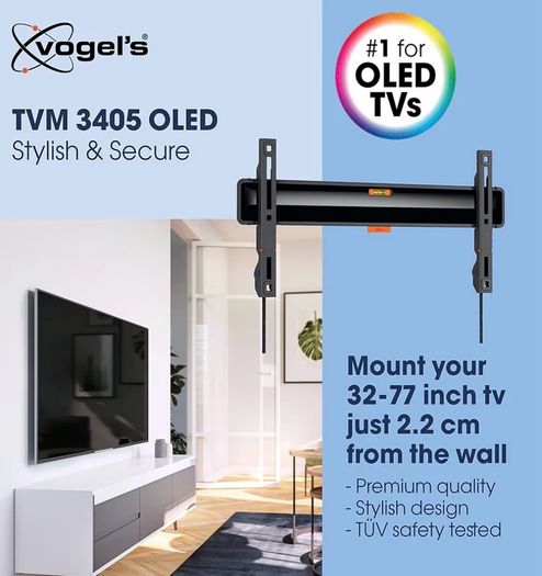 TV wall mount for 32-77 inch. Maximum VESA 400x200 OLED TV