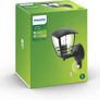 Creek Outdoor Wall Light with Motion Sensor (Requires 1 x 60 W E27 Bulb), 220-240V, Black Image 2