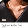 Dylan Oaks Gold Tennis Necklace Image 2