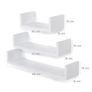 New Set of 6 Floating Wall Shelves - FREE P&P Image 5