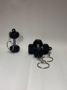 Dumbbell Keychain
