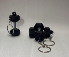 Dumbbell Keychain