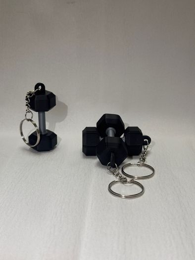 Dumbbell Keychain