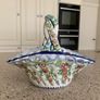 Hand Painted Ceramic Basket Image 4
