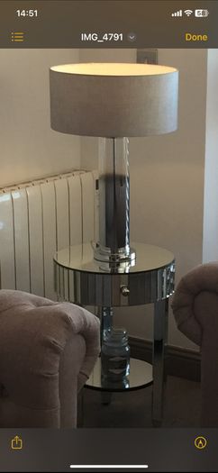 Michelle Keegan Side Table Plus Matching Lamp Table