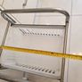 4 Tier Stainless Steel Kitchen Trolley with Plastic Baskets Image 3
