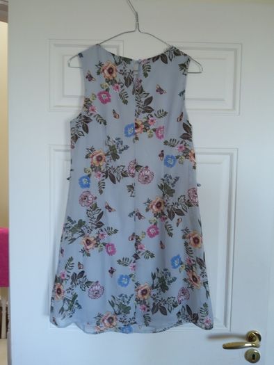 Atmosphere Grey and Floral sleeveless summer dress size 10