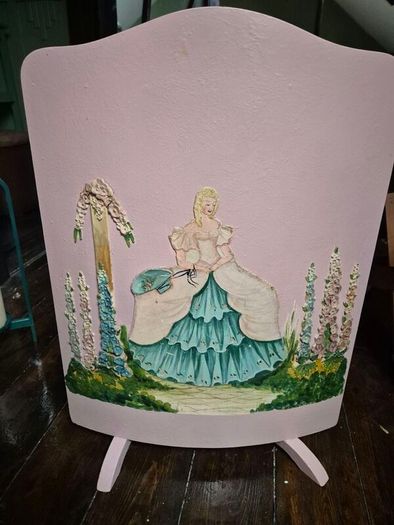 Barbola Vintage Art Deco firescreen